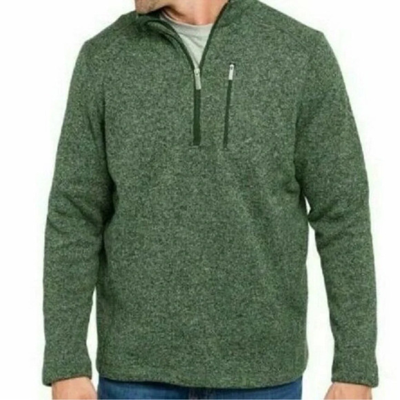 Woolrich Other - Woolrich Sweater Quarter Zip‎ Breast Pocket Long Sleeve Pullover Size XXL Green